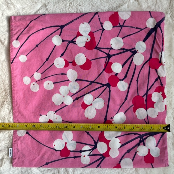 Marimekko Pink White Navy Accent PillowCover - Picture 6 of 7